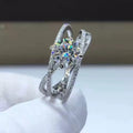 1 Carat Moissanite Engagement Ring – D Color | S925 Silver | Luxury Wedding Ring